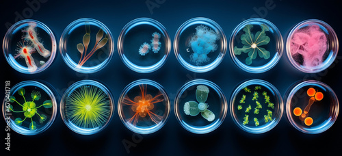 Medical laboratory Petri dishes Bacteria in a test tube closeup petri dish © zunaira