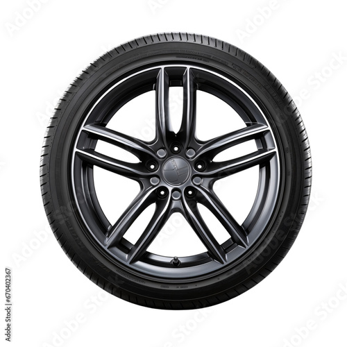 car wheel isolated on transparent background