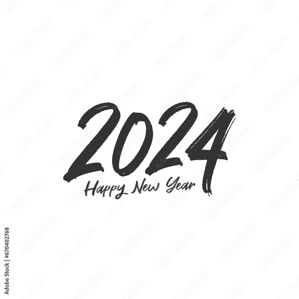 2024 logo icon, New Year logo. 2024 calendar design elements elegant