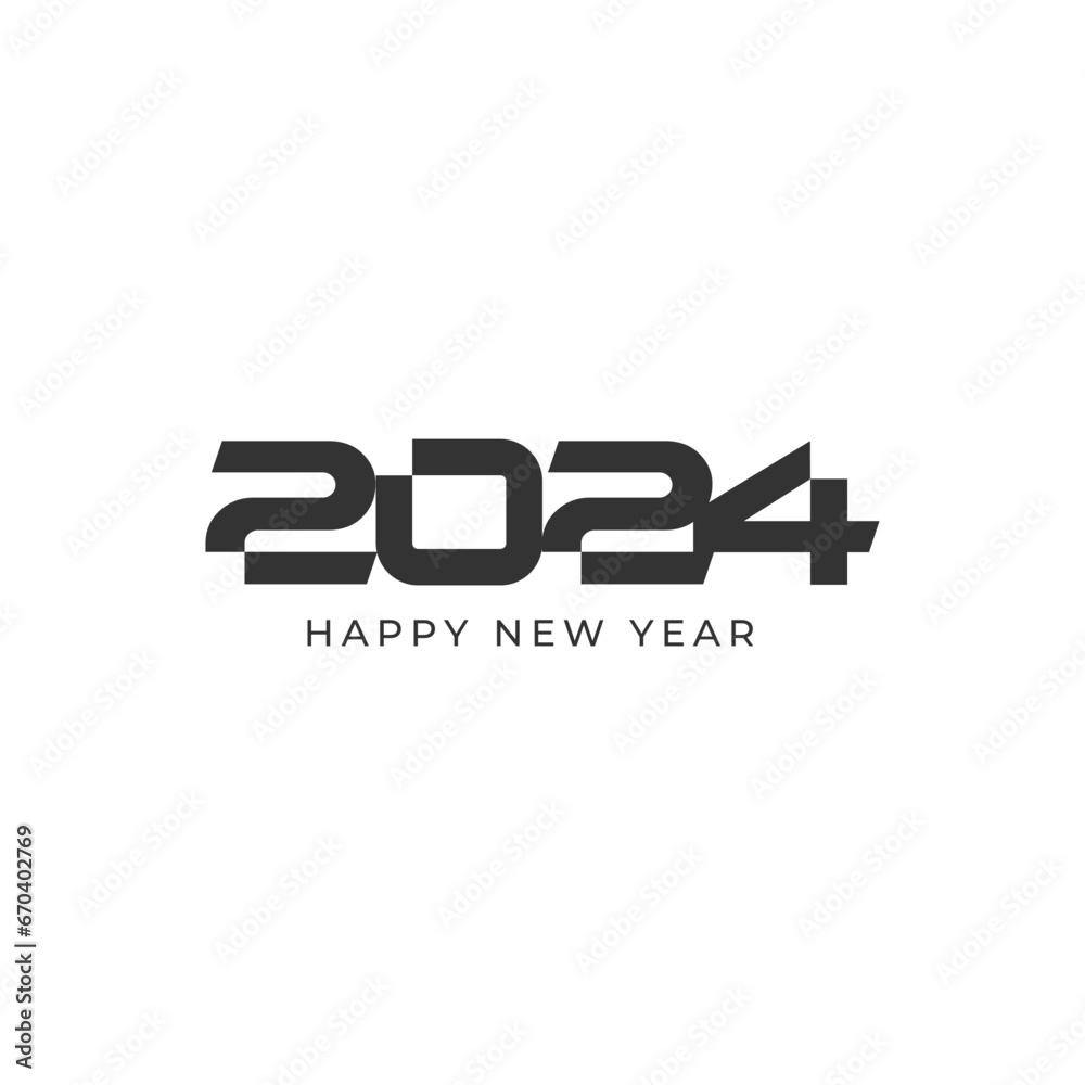2024 logo icon, New Year logo. 2024 calendar design elements elegant