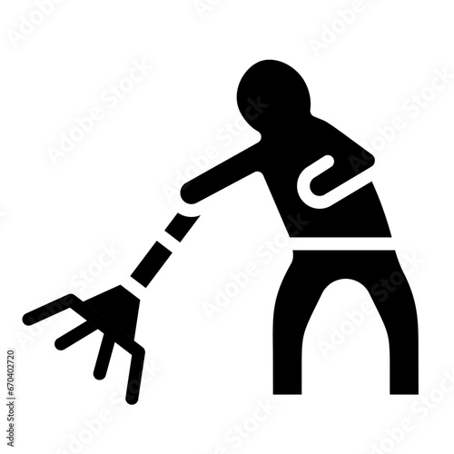 Man Sweeping Floor Icon