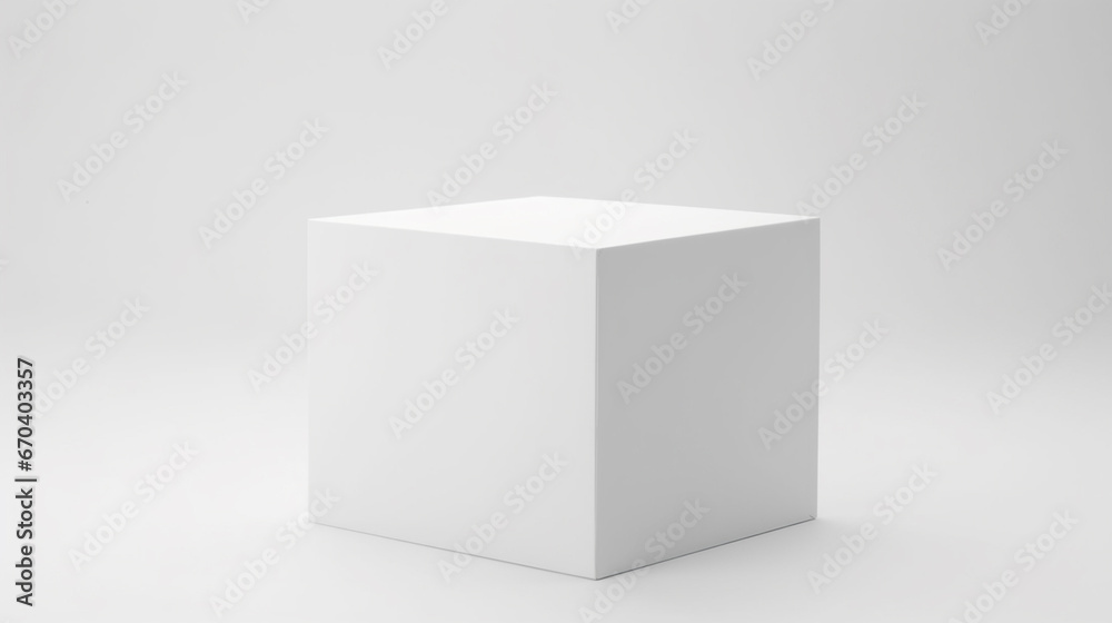 A white box on a white background A white box on a white background