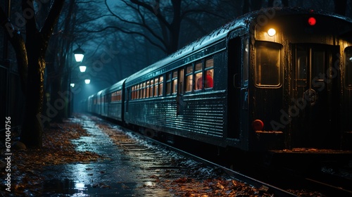 Craft an unsettling scene of a haunted subway station