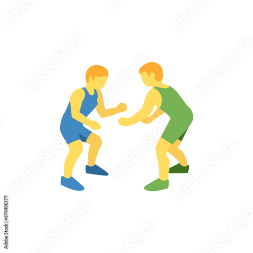 Men Wrestling
