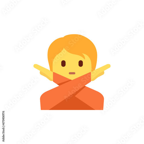Person Gesturing No
