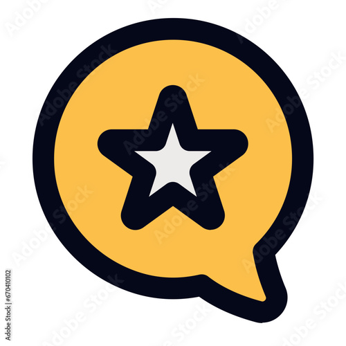 Store reviews line icon