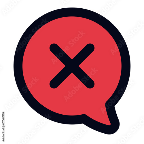 Delete email line icon
