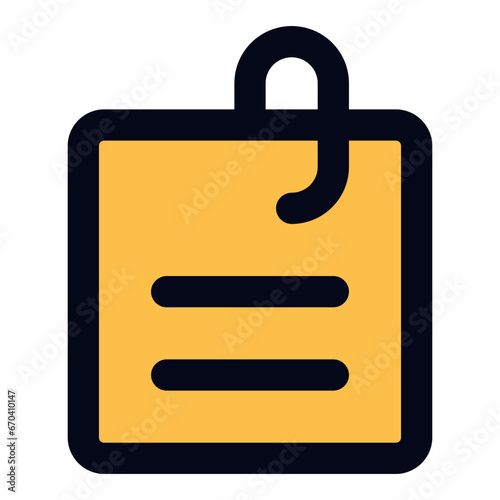 Attached file line icon
