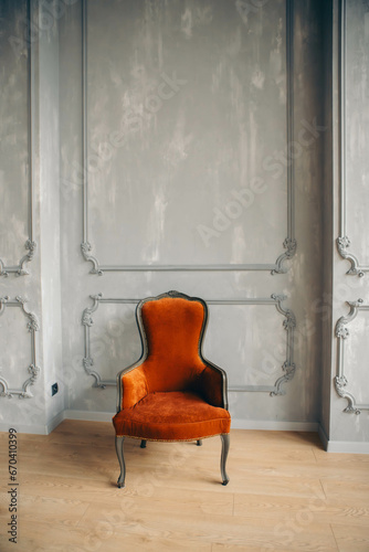 armchair in the room