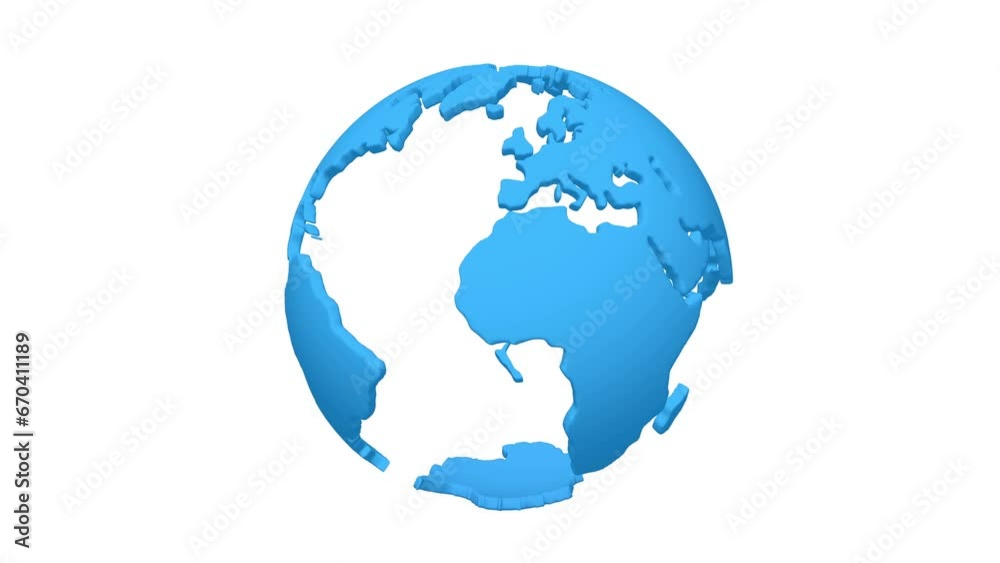 Cartoon planet Earth 3d render icon. Earth day or environment conservation concept. Save green planet concept. 4K FullHD and HD render footage animation on white with alpha matte Cartoon planet Earth 3d render icon. Earth day or environment conservation concept. Save green planet concept. 4K FullHD and HD render footage animation on white with alpha matte