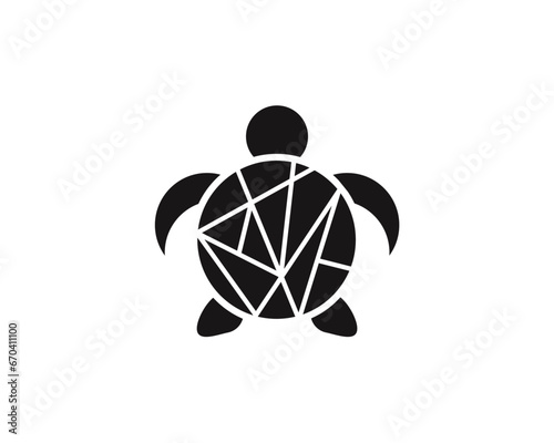 Turtle icon logo design inspiration vector template. Turtle logo design concept