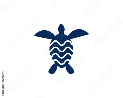 Turtle icon logo design inspiration vector template. Turtle logo design concept