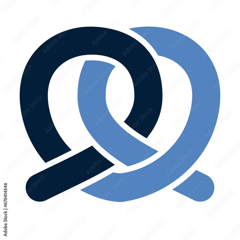 Pretzel line icon