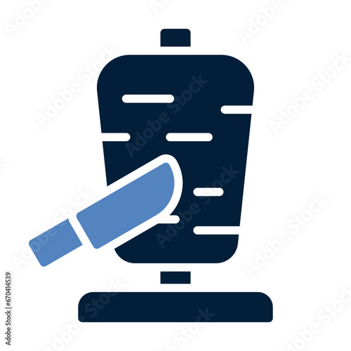 Shawarma line icon
