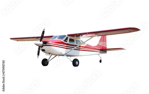 Runway Parked Recreational Plane on Transparent Background