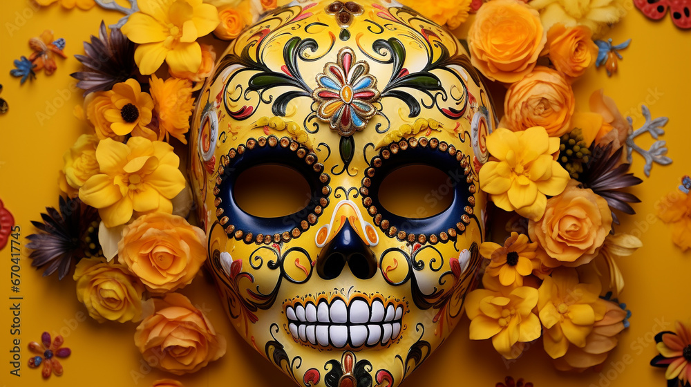 skull and flowers HD 8K wallpaper Stock Photographic Image skull and flowers HD 8K wallpaper Stock Photographic Image