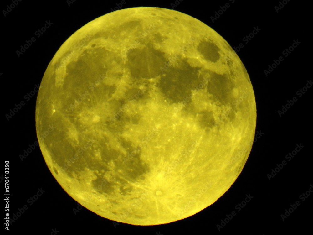 Obraz premium full moon in October 2023, Hunter's Moon