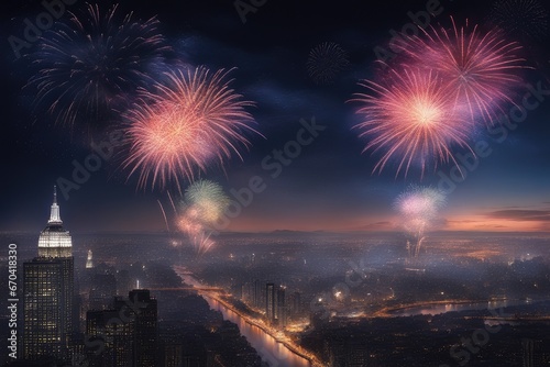 fireworks over the city © drimerz