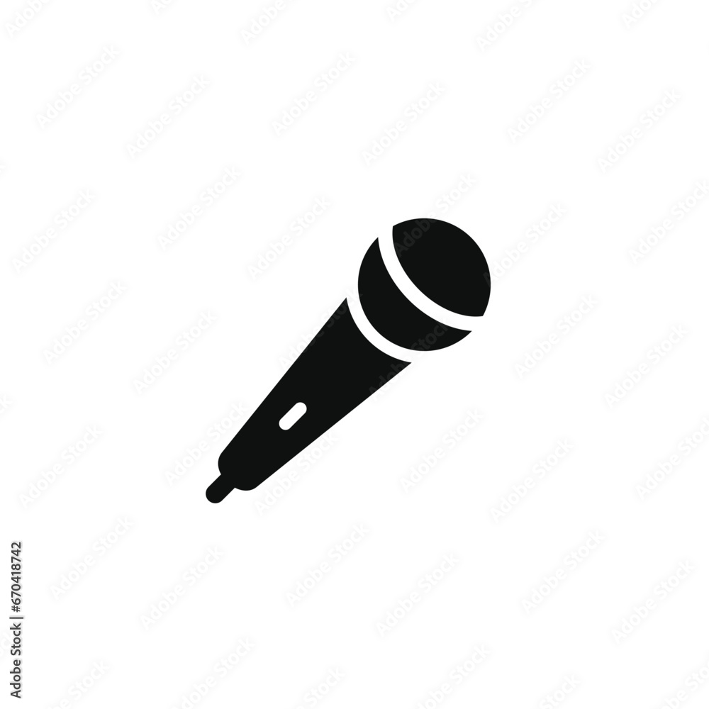 Microphone icon isolated on white background Microphone icon isolated on white background
