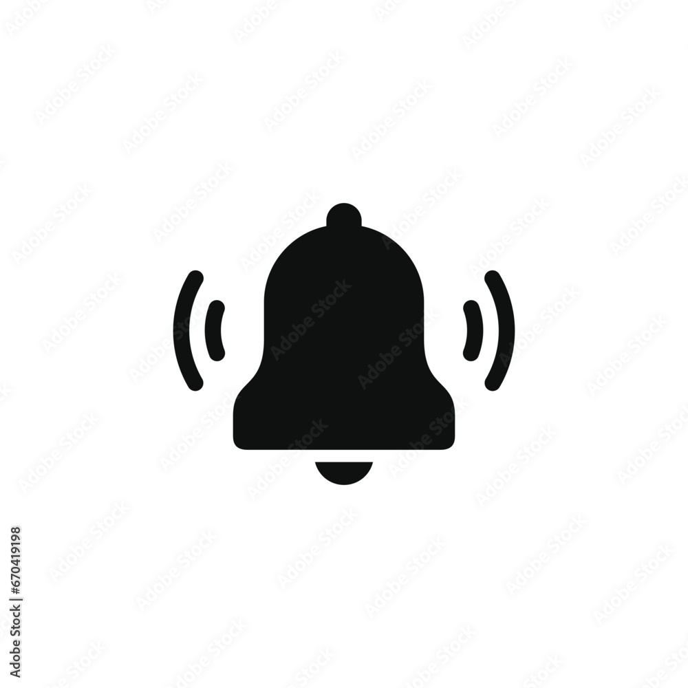 Ringing bell icon isolated on white background Ringing bell icon isolated on white background