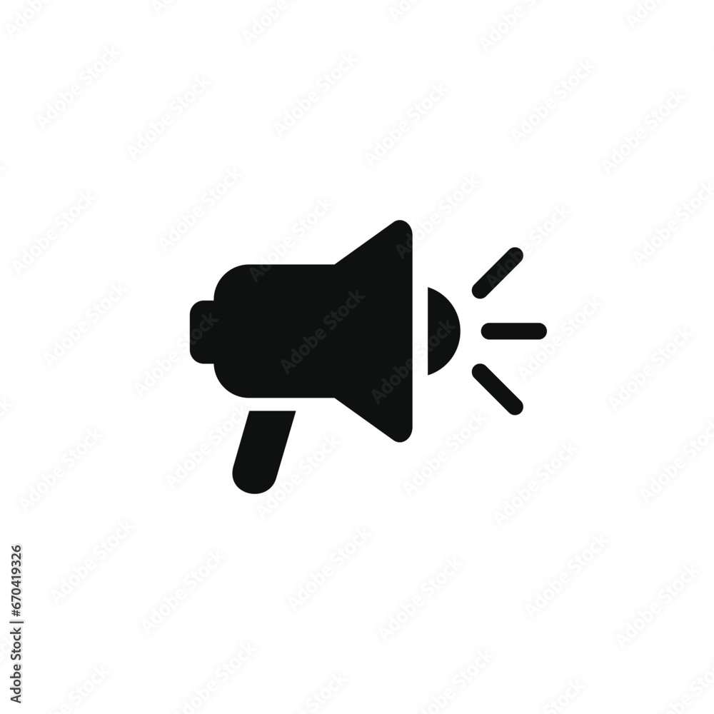 Megaphone icon isolated on white background Megaphone icon isolated on white background