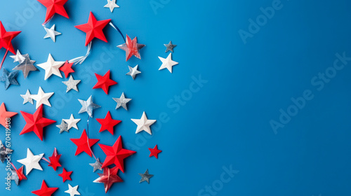 4th of july background with copy space. Independece day concept