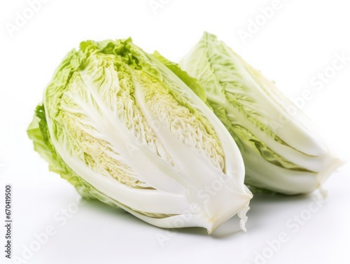 Napa cabbage isolated on white background
