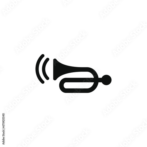 Honk horn icon isolated on white background