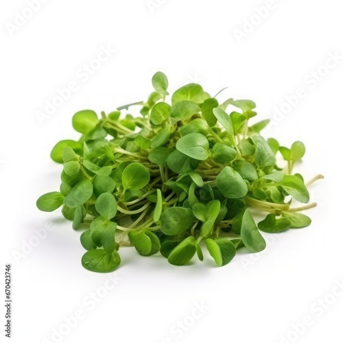 Watercress isolated on white background