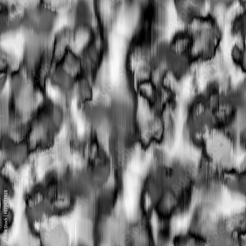 Abstract blurred black and white seamless pattern for textile photo