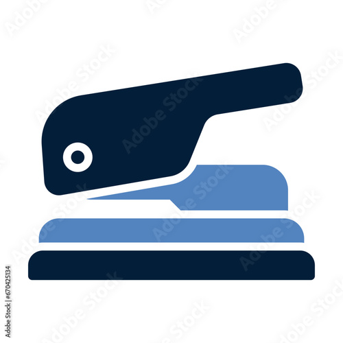 Hole puncher line icon