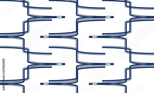 abstract blue line on white background repeat seamless patter, fabric print design, t-shirt paint screening