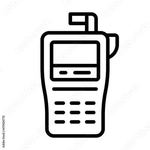 Label maker line icon