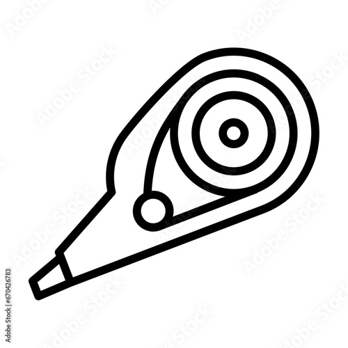 Correction tape line icon
