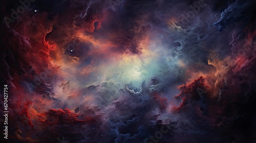Galaxy texture with stars and beautiful nebula in the background, in the style