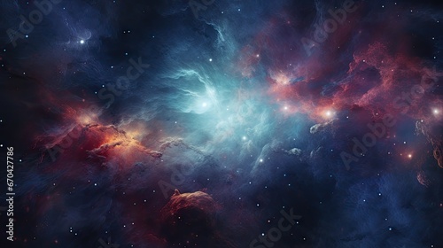 Galaxy texture with stars and beautiful nebula in the background, in the style