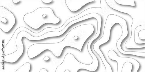3D Contour map background. Vector geography scheme and terrain. Topography grid map. Stylized topographic contour map. Geographic line mountain relief. Abstract lines or wavy backdrop background.