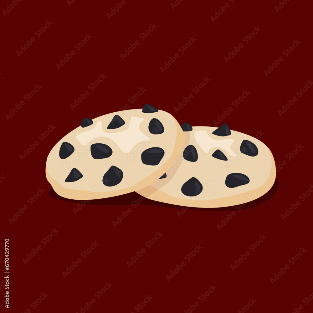 Fototapeta premium chocolate chip cookie