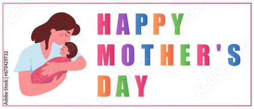 happy mother's day vector banner design