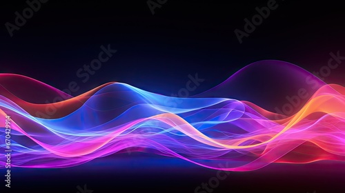 abstract background with waves