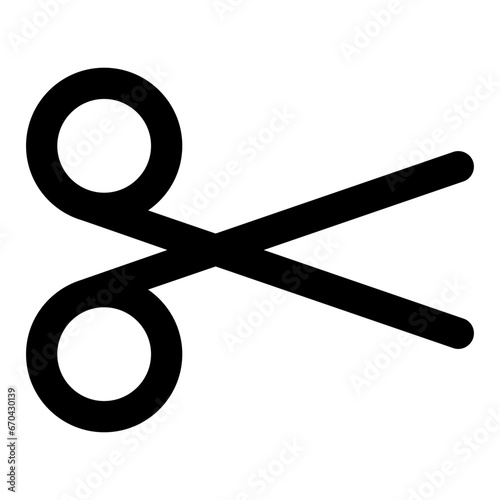 Scissors line icon
