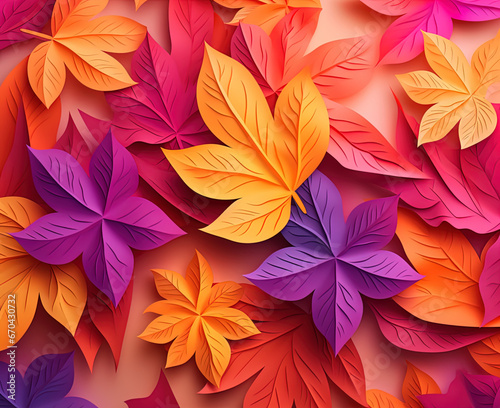 autumn leaves background  generative ai