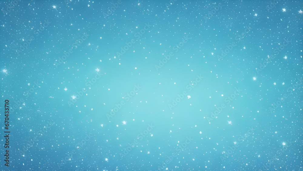 Beautiful abstract background of digital light blue particles, with sparkling and shining dots stars on the background, with blured and noise, for wallpaper, generative ai