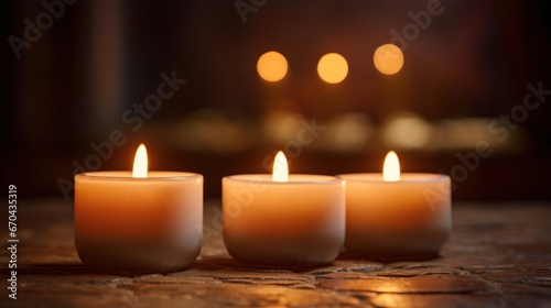 Soft candlelight