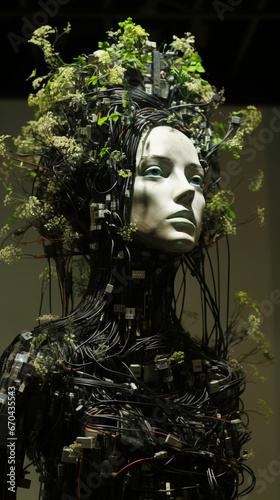 portrait of a woman in the forest