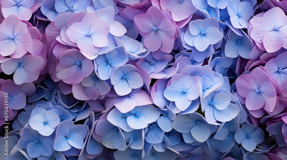 Blue Hydrangea (Hydrangea macrophylla) or Hortensia flower with dew in slight color variations ranging from blue to purple. Focus on middle right flowers. Shallow depth of field for soft dreamy feel Blue Hydrangea (Hydrangea macrophylla) or Hortensia flower with dew in slight color variations ranging from blue to purple. Focus on middle right flowers. Shallow depth of field for soft dreamy feel