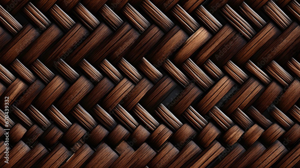 Close-up seamless texture of sustainable rattan weave Close-up seamless texture of sustainable rattan weave