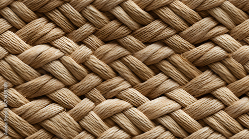 Seamless texture of sustainable sisal rope weave