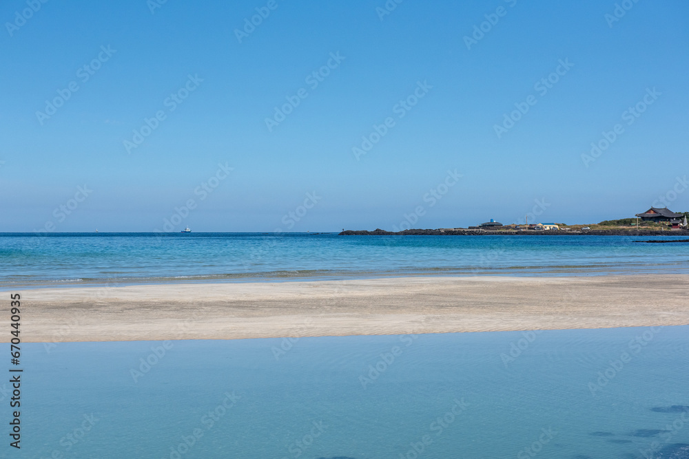 The beautiful costline and blue ocean. The beautiful costline and blue ocean.