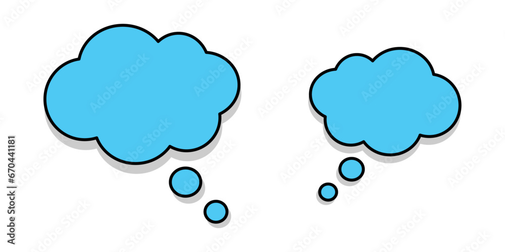 Thinking thought bubbles vector graphic design Thinking thought bubbles vector graphic design